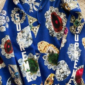Royal blue Supreme Jewels hoodie